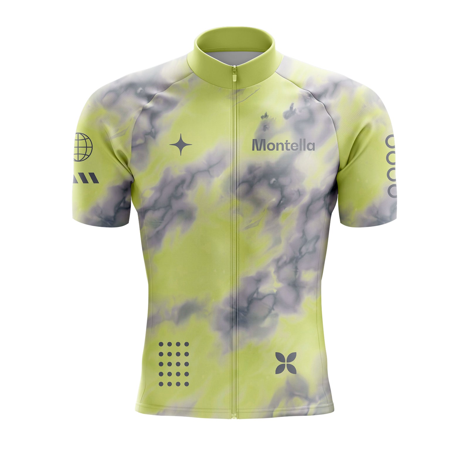 Jersey de ciclismo azul del lado de los hombres