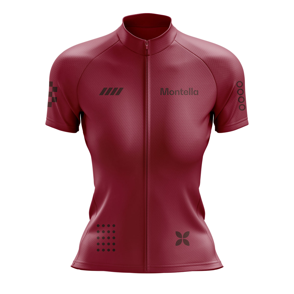 Women's Burgundy Cycling Jersey or Shorts