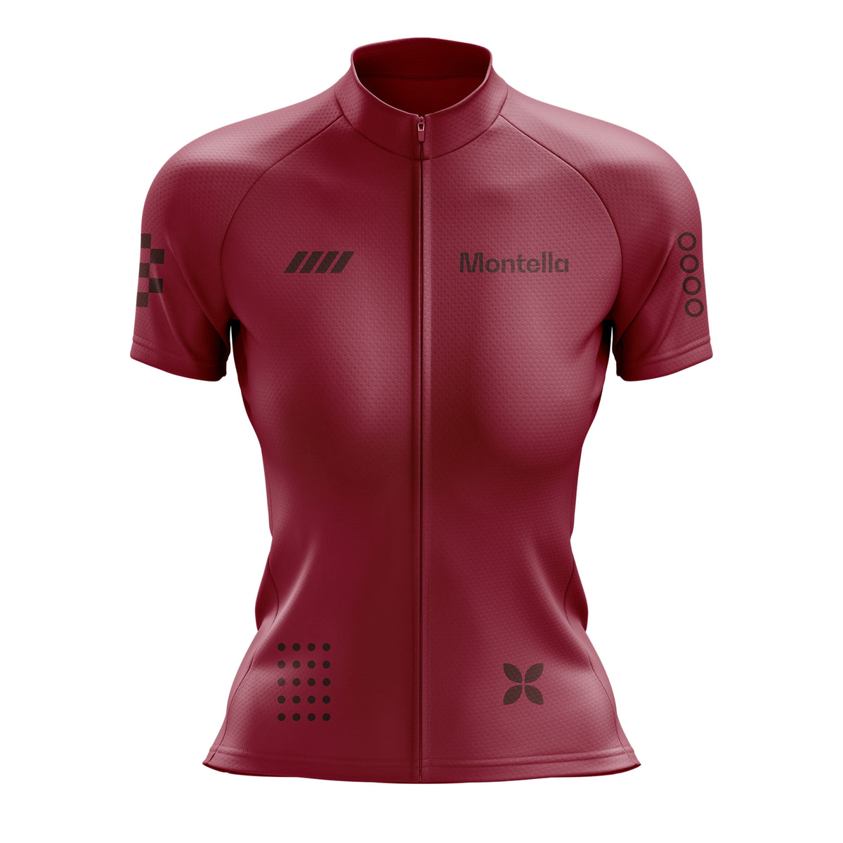 Women's Burgundy Cycling Jersey