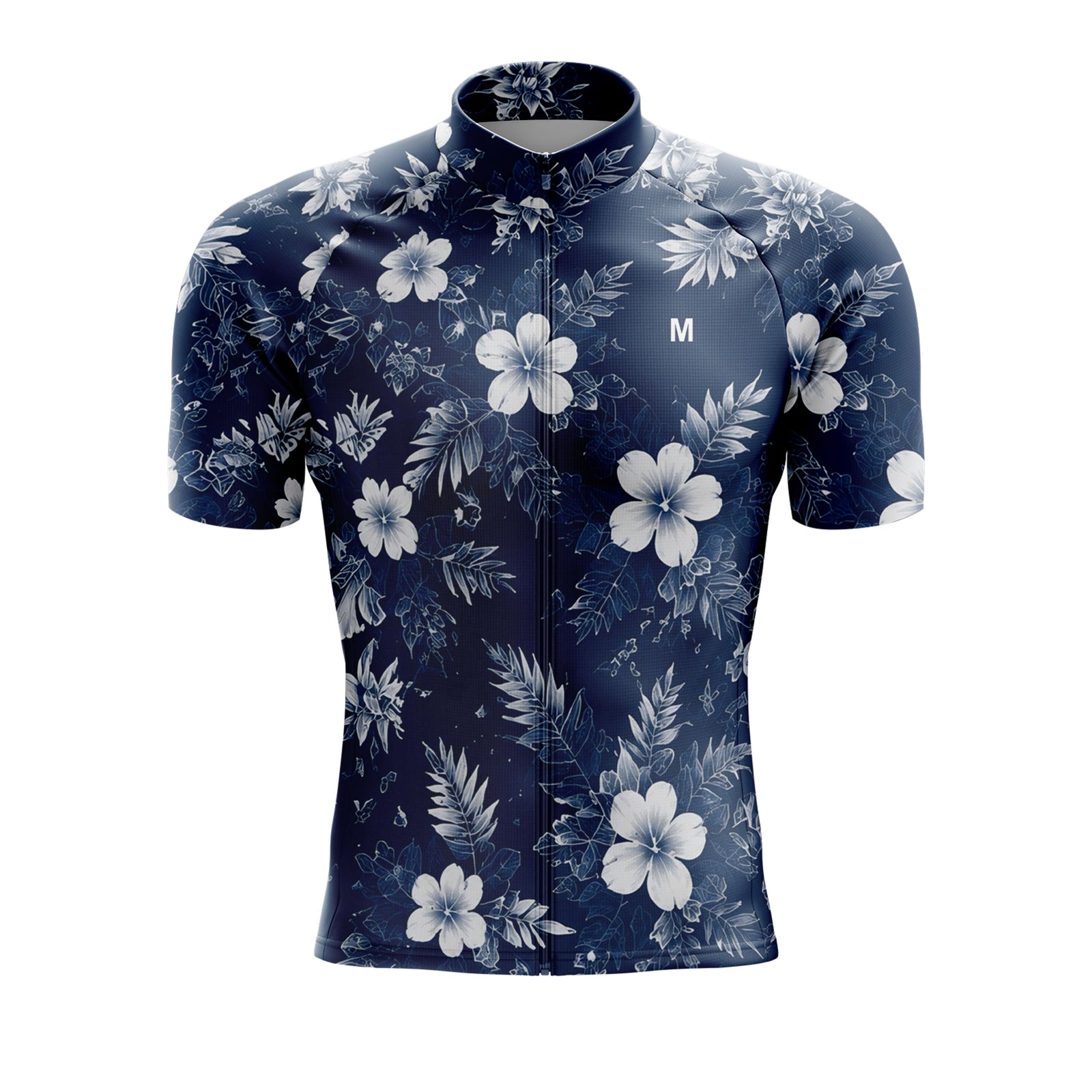 Men's Blue Floral Cycling Jersey 26/19 Edition
