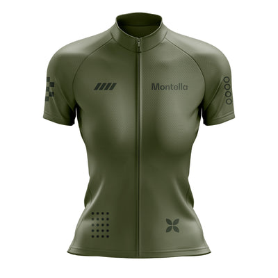 Women's Olive Green Cycling Jersey