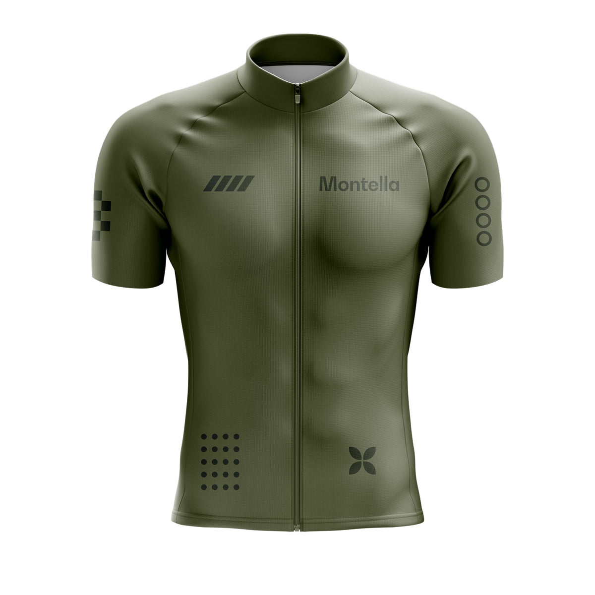Men's Olive Green Cycling Jersey