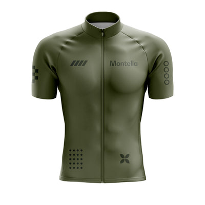 Men's Olive Green Cycling Jersey