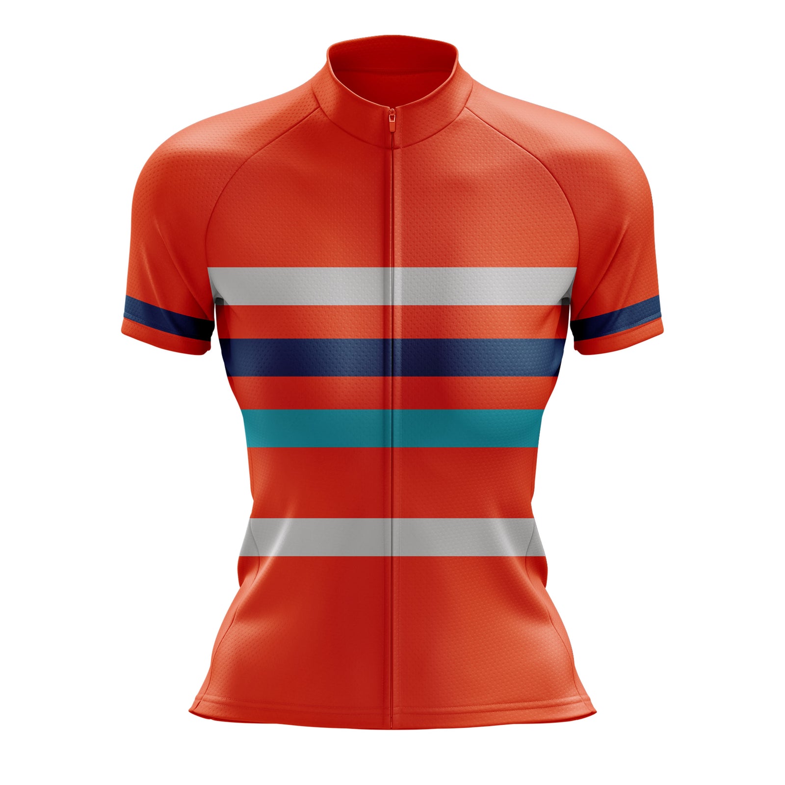Jersey de ciclismo de gradiente rosado de mujeres
