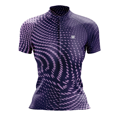 Women's Purple Wave Cycling Jersey