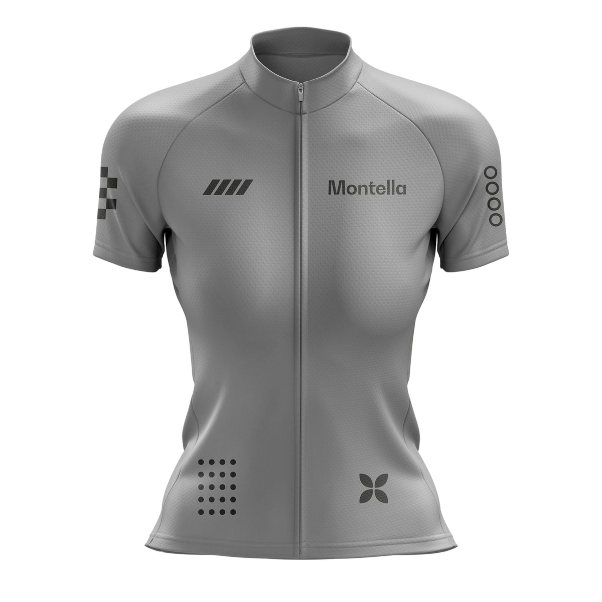Women's Grey Cycling Jersey