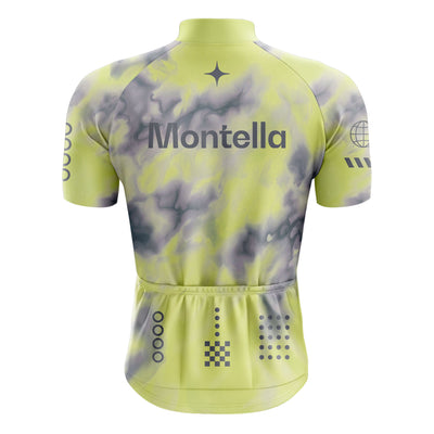 Jersey de ciclismo azul del lado de los hombres