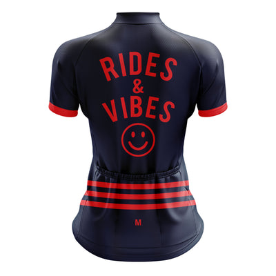 Jersey de ciclismo de gradiente rosado de mujeres