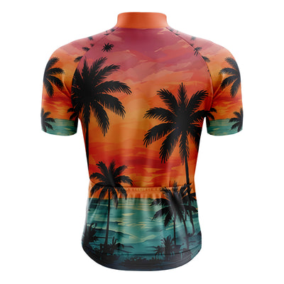 Jersey de ciclismo azul del lado de los hombres