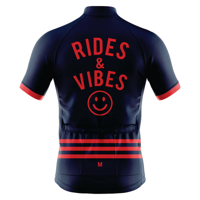 Jersey de ciclismo azul del lado de los hombres