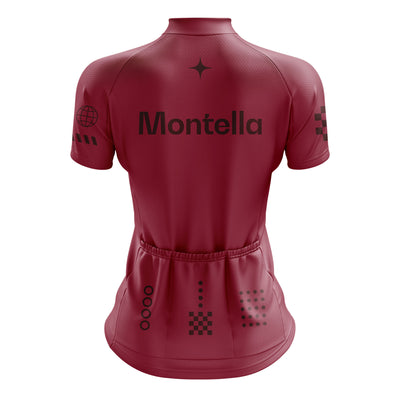 Women's Burgundy Cycling Jersey or Shorts