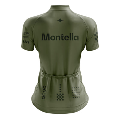 Women's Olive Green Cycling Jersey