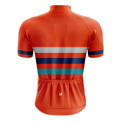 Jersey de ciclismo azul del lado de los hombres