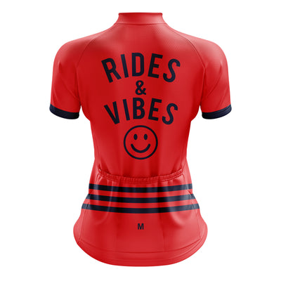 Jersey de ciclismo de gradiente rosado de mujeres