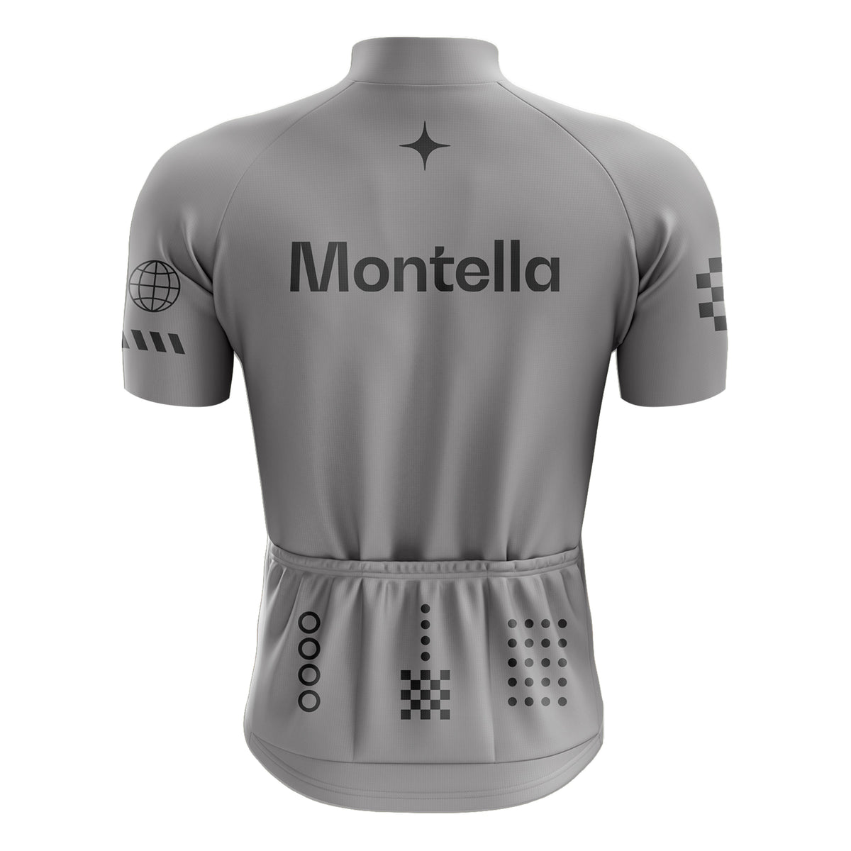 Men's Grey Cycling Jersey