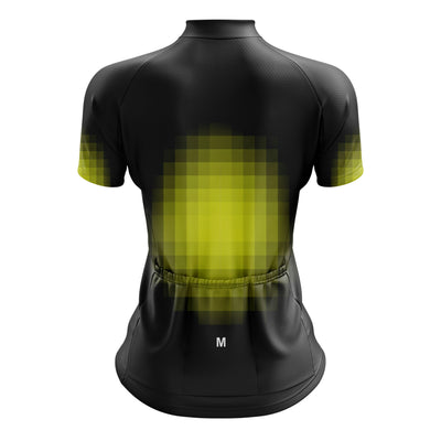 Women's Yellow Space Cycling Jersey