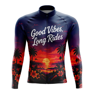 Men's Good Vibes Long Sleeve Cycling Jersey
