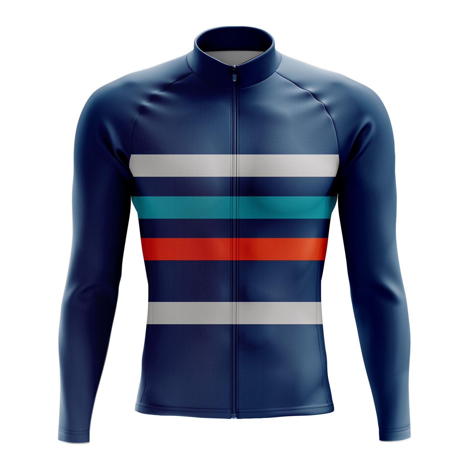 Men's Blue Long Sleeve Cycling Jersey 26/6 Edition