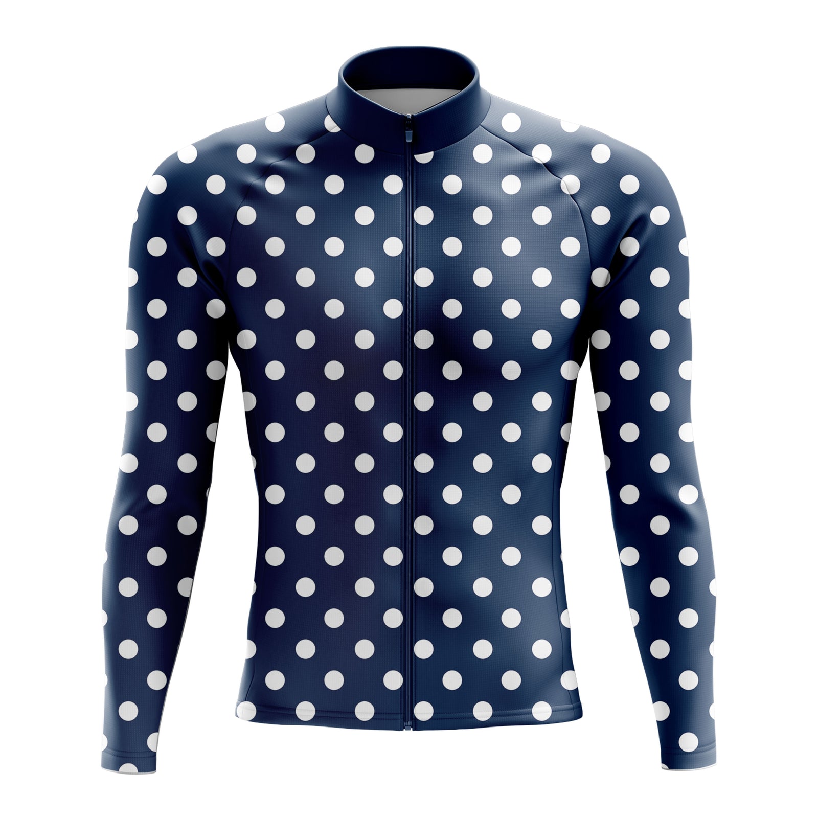 Men's Blue Long Sleeve Cycling Jersey 26/12 Edition