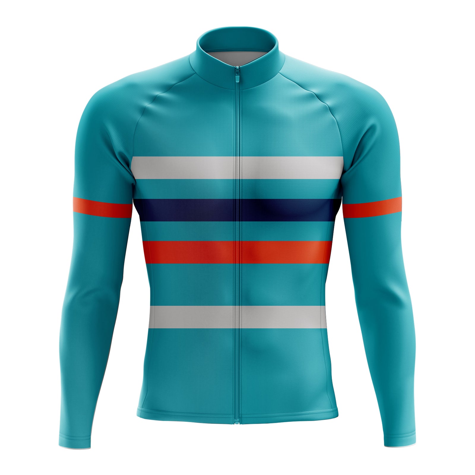 Men's Teal Long Sleeve Cycling Jersey 26/7 Edition