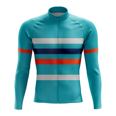 Men's Teal Long Sleeve Cycling Jersey 26/7 Edition