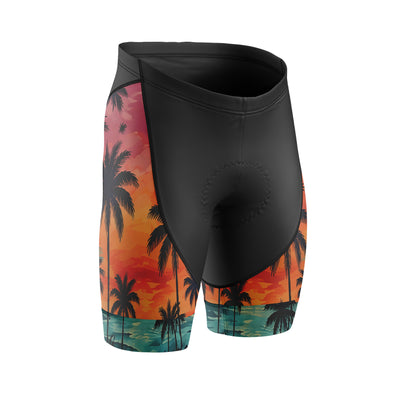 Mujeres pantalones cortos de ciclismo de gradiente rosa