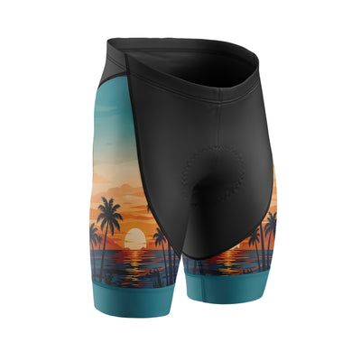 Mujeres pantalones cortos de ciclismo de gradiente rosa