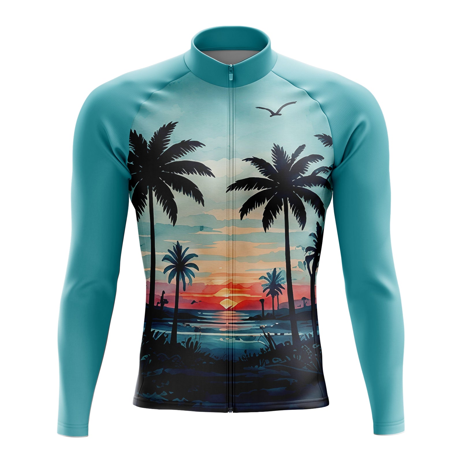 Jersey de ciclismo de manga de ángulo negro de los hombres