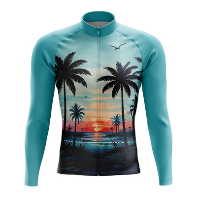 Jersey de ciclismo de manga de ángulo negro de los hombres