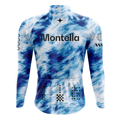 Men's Blue Long Sleeve Cycling Jersey 26/25