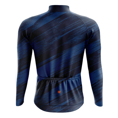 Men's Blue Long Sleeve Cycling Jersey 26/16