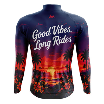Men's Good Vibes Long Sleeve Cycling Jersey