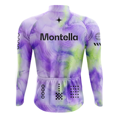Jersey de ciclismo de manga de ángulo negro de los hombres