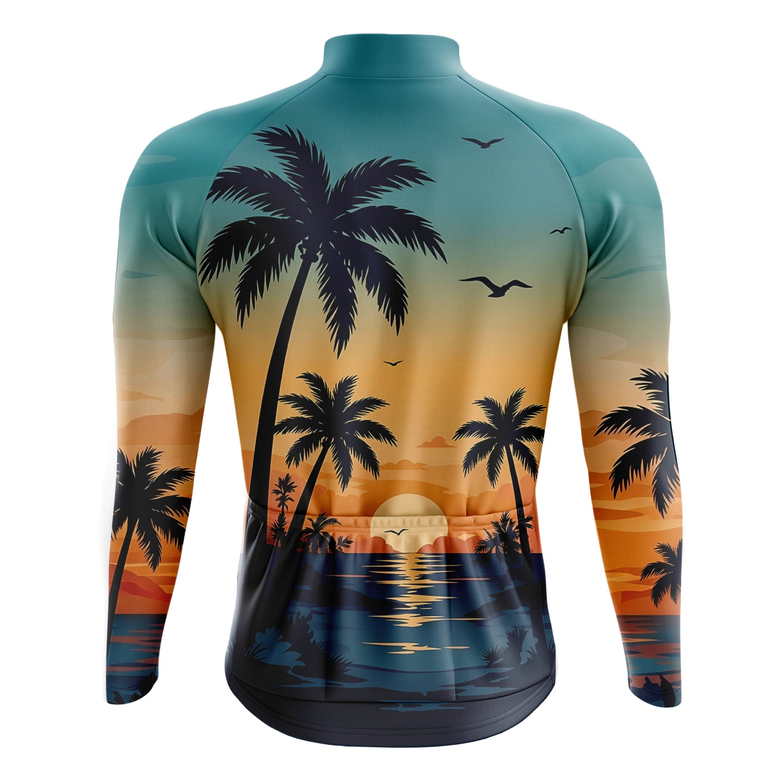 Jersey de ciclismo de manga de ángulo negro de los hombres