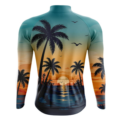 Jersey de ciclismo de manga de ángulo negro de los hombres