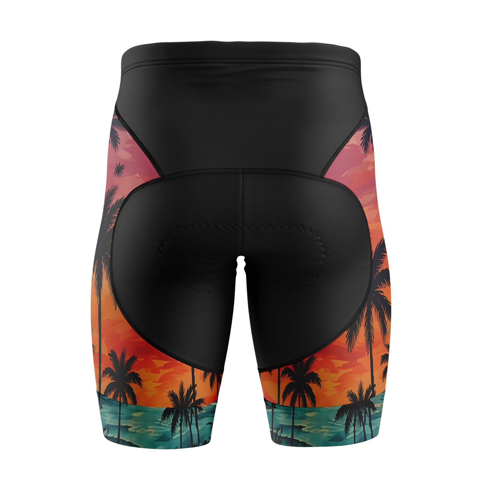 Mujeres pantalones cortos de ciclismo de gradiente rosa