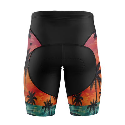 Mujeres pantalones cortos de ciclismo de gradiente rosa