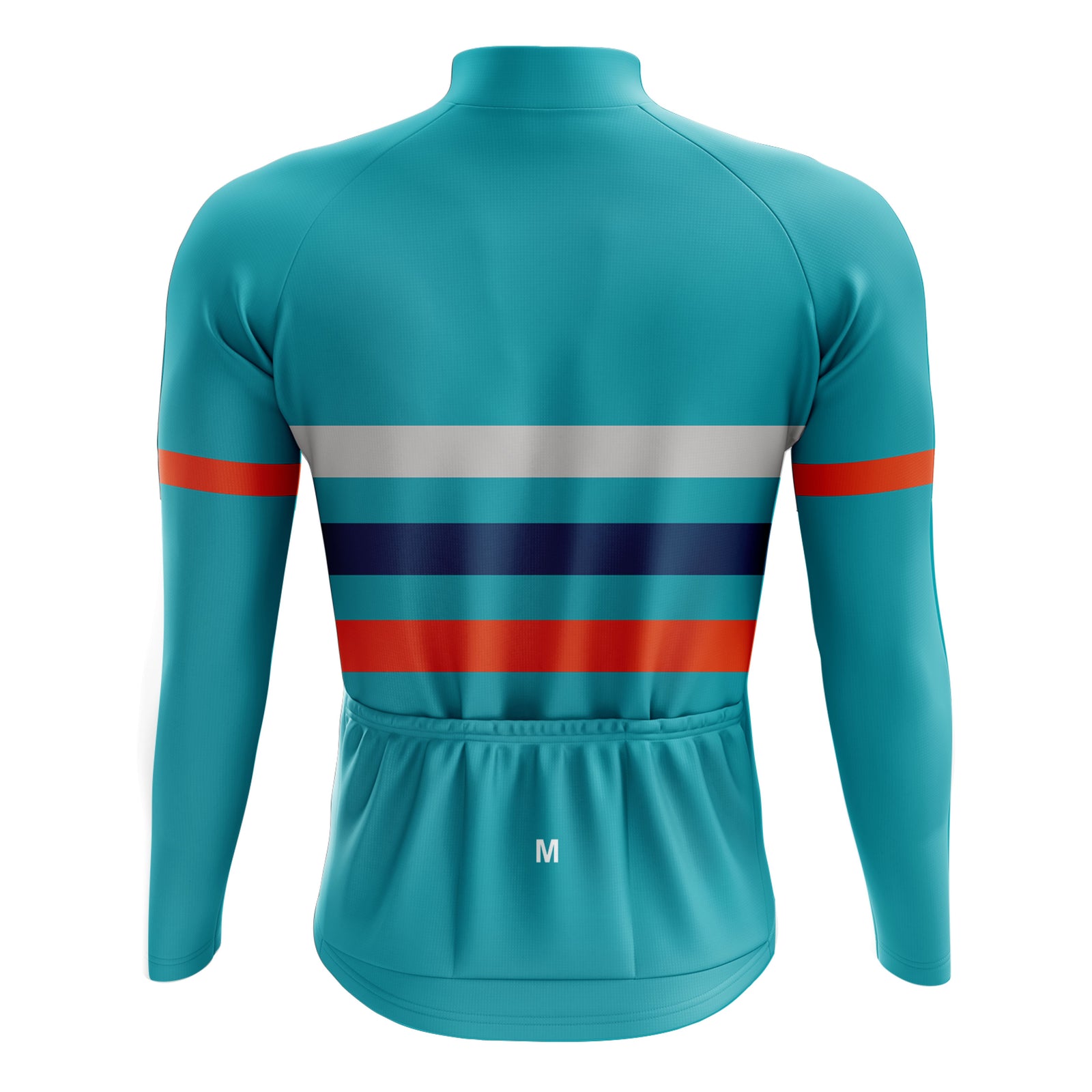 Men's Teal Long Sleeve Cycling Jersey 26/7 Edition
