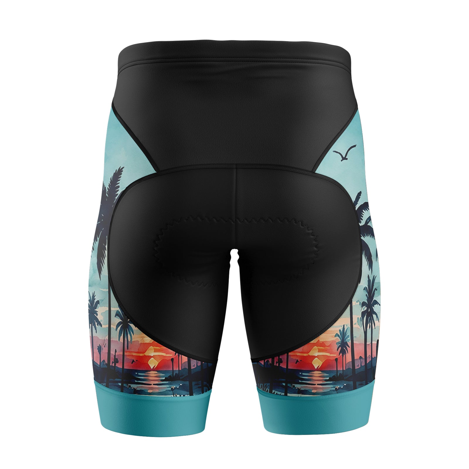 Mujeres pantalones cortos de ciclismo de gradiente rosa