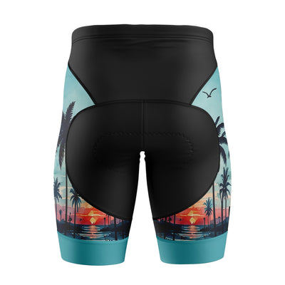 Mujeres pantalones cortos de ciclismo de gradiente rosa