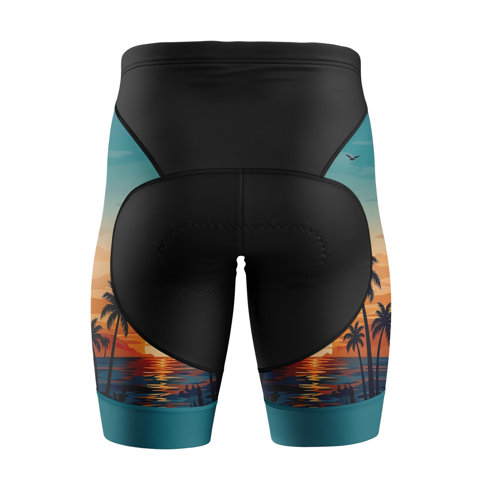 Mujeres pantalones cortos de ciclismo de gradiente rosa