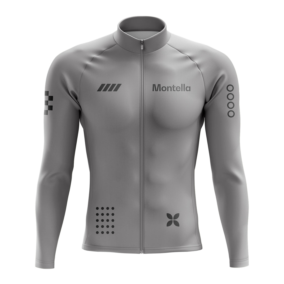 Jersey de ciclismo de manga de ángulo negro de los hombres