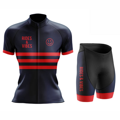 Women's Rides & Vibes Cycling Jersey or Shorts - Blue