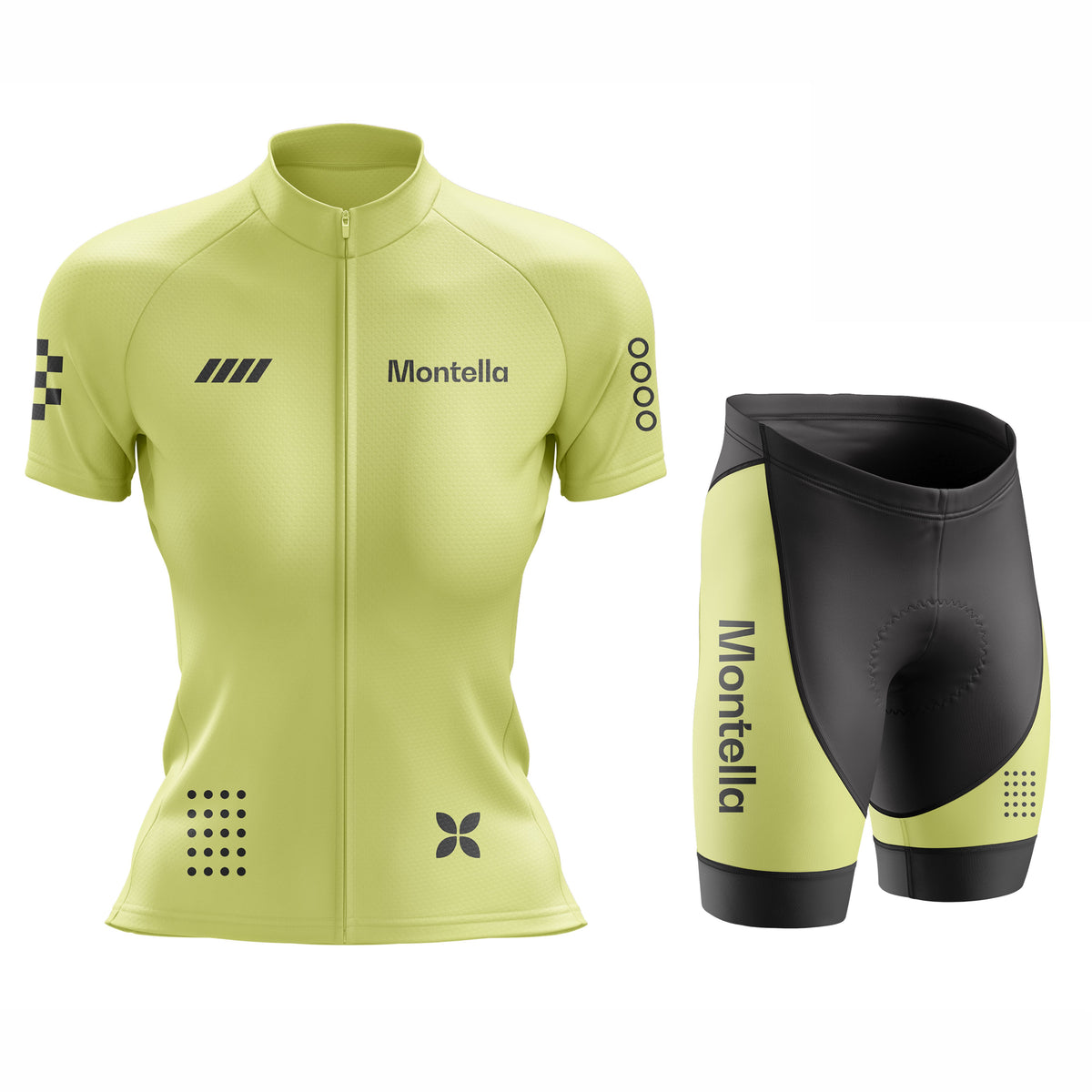 Women's Lime Yellow Cycling Jersey or Shorts
