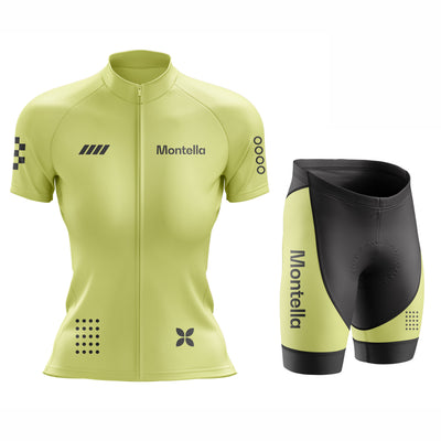 Women's Lime Yellow Cycling Jersey or Shorts