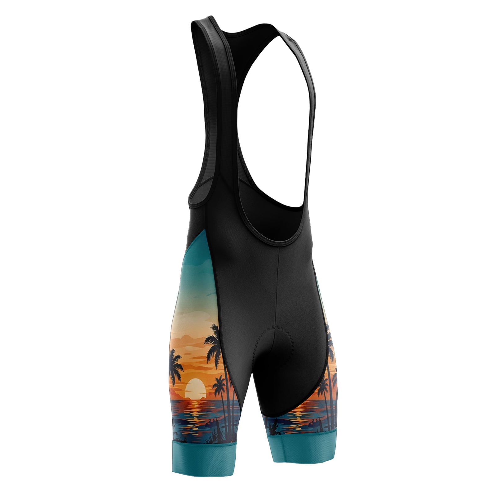 Pantalones cortos de ciclismo de lado azul