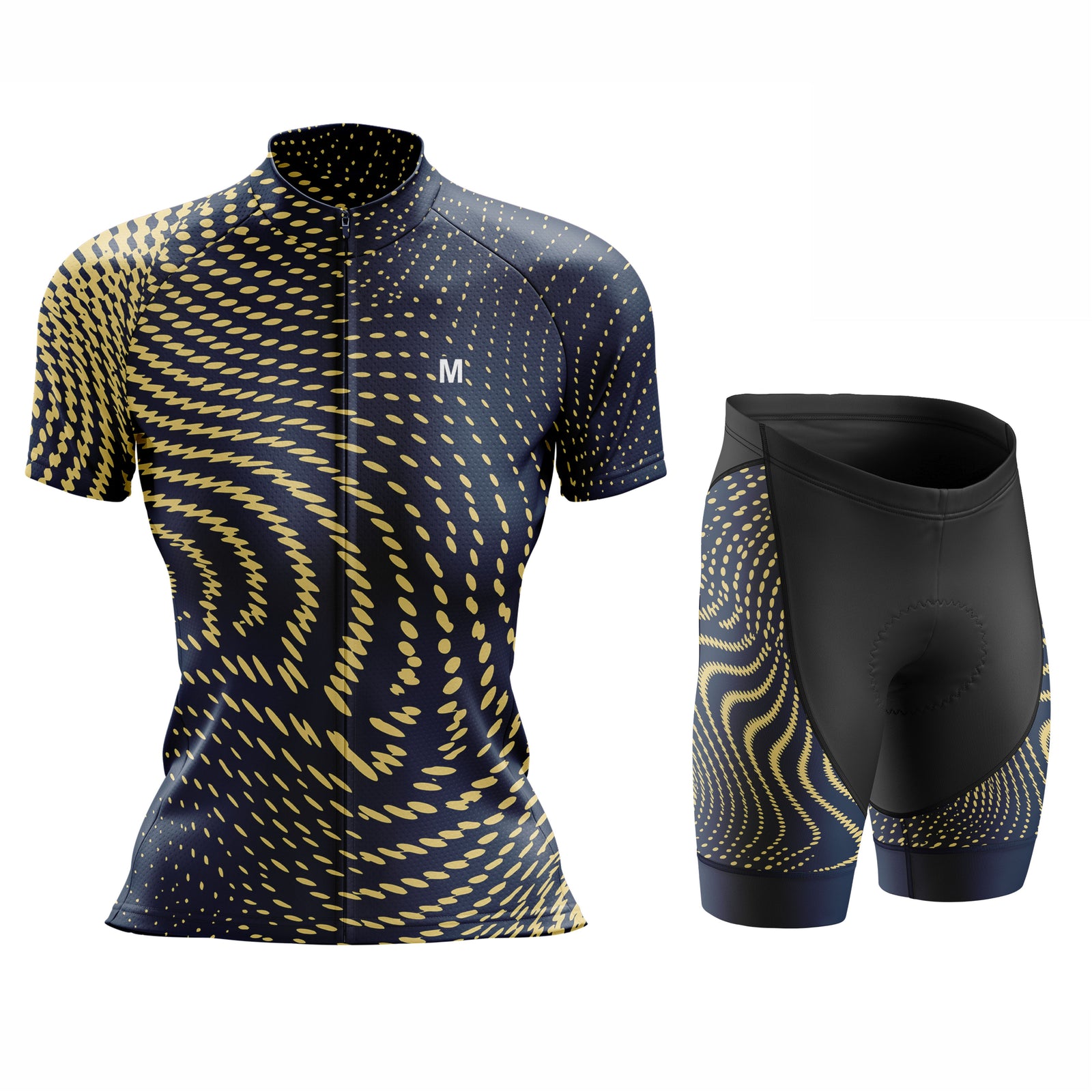 Women's Blue Wave Cycling Jersey or Shorts