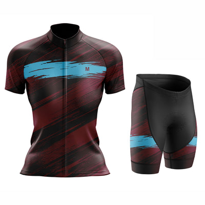 Women's Burgundy Cycling Jersey or Shorts