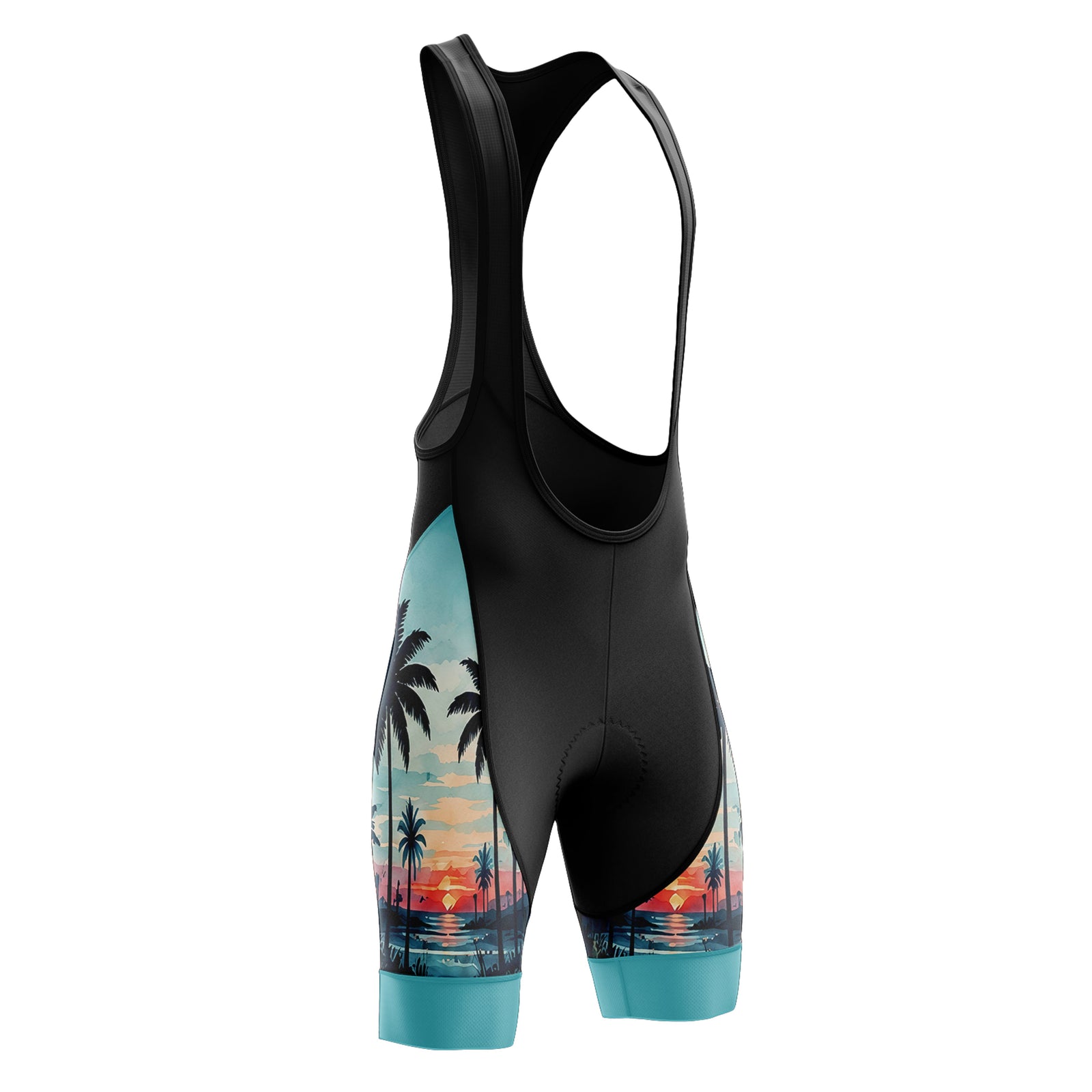 Pantalones cortos de ciclismo de lado azul