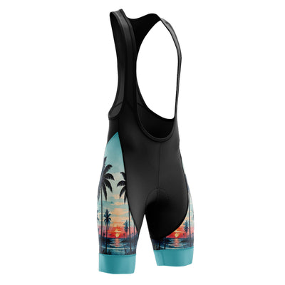 Pantalones cortos de ciclismo de lado azul